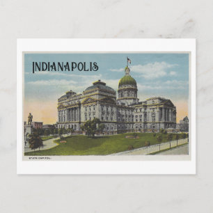 Historisches Indiana Statehouse, Indianapolis Postkarte