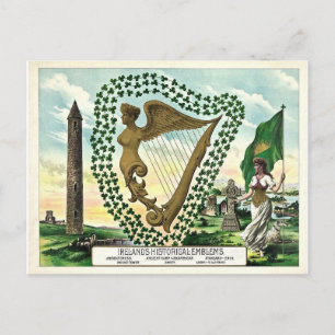 Historisches Irland St. Patrick's Day Postkarte