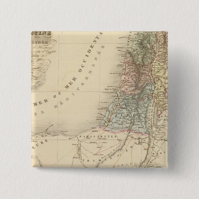 Historisches Jerusalem, Palästina Button (Vorderseite)