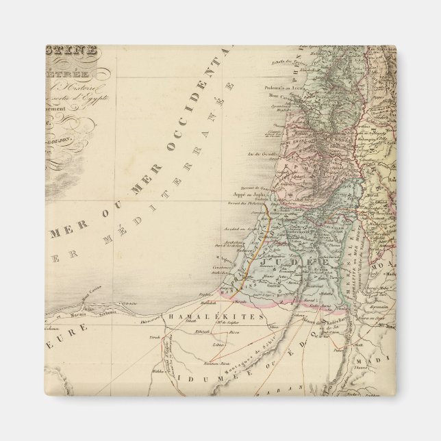 Historisches Jerusalem, Palästina Magnet (Vorne)