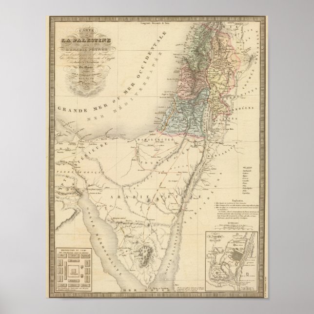 Historisches Jerusalem, Palästina Poster (Vorne)