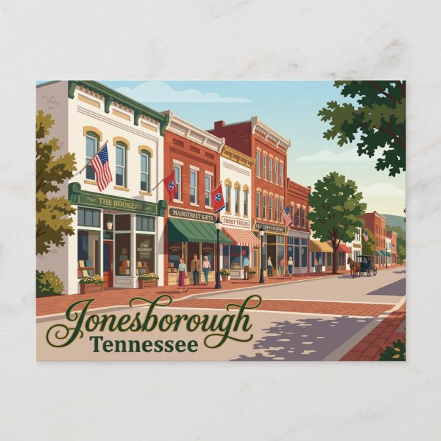 Historisches Jonesborough USA Postkarte (Vorderseite)