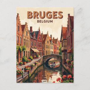 Historisches Kanalviertel Brügge Belgien Postkarte