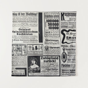 Historisches Kiew: Zeitungsillustration von 1917 Wandteppich