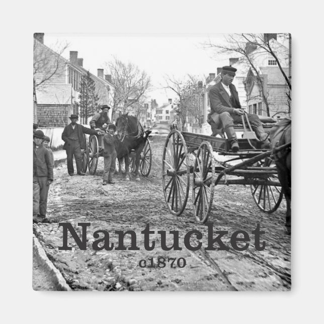 Historisches Nantucket Foto Souvenir Magnet (Vorne)
