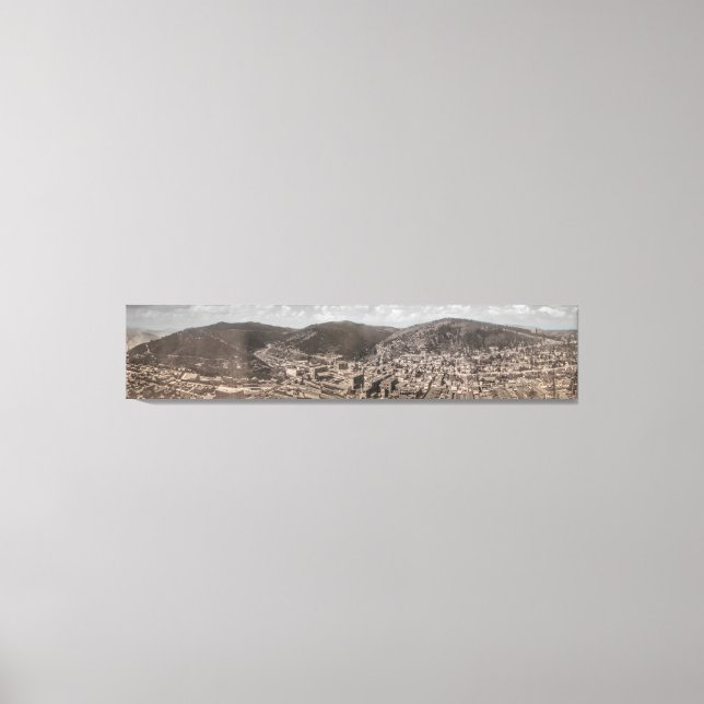 Historisches Panorama von DEADWOOD South Dakota 19 Leinwanddruck (Vorderseite)