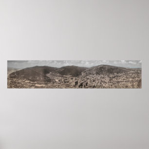 Historisches Panorama von DEADWOOD South Dakota 19 Poster