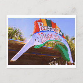 Historisches Pensacola Beach Neon Sign Postkarte