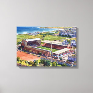 Historisches Pittodrie-Stadion Aberdeen Leinwanddruck