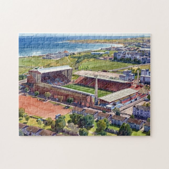 Historisches Pittodrie-Stadion Aberdeen Puzzle (Horizontal)