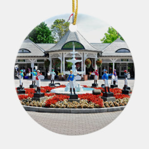 Historisches Saratoga 150 am Eröffnungstag Keramik Ornament