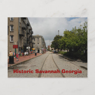 Historisches Savannah Georgia Postkarte