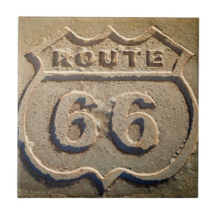 Historisches Schild Route 66, Arizona Fliese