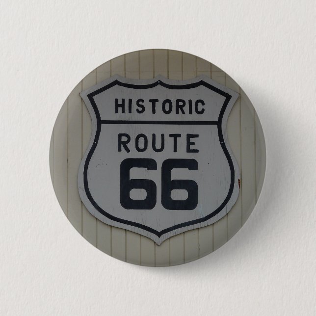 Historisches Schild Route 66 Button (Vorderseite)