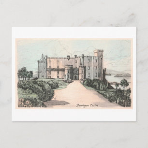 Historisches Schloss Dunvegan in Schottland Postkarte