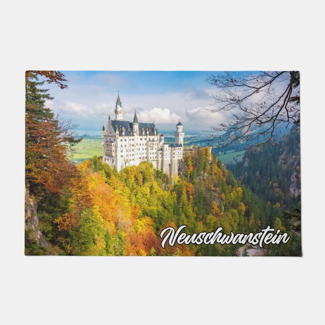 Historisches Schloss Neuschwanstein, Deutschland Fußmatte (Vorderseite)