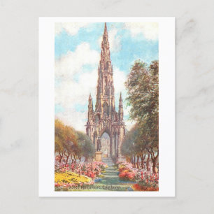 Historisches Scott Monument, Edinburgh, Schottland Postkarte