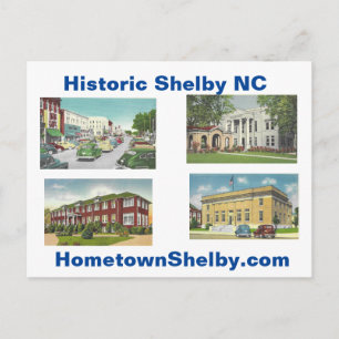 Historisches Shelby NC Postkarte