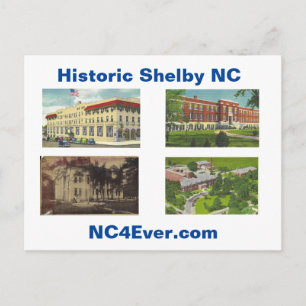 Historisches Shelby NC Postkarte
