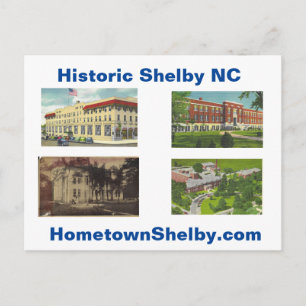 Historisches Shelby NC Postkarte