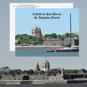 Historisches St Augustine FL Castillo de San Marco Postkarte