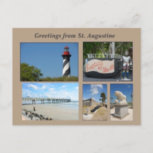 Historisches St. Augustine Florida USA Postkarte