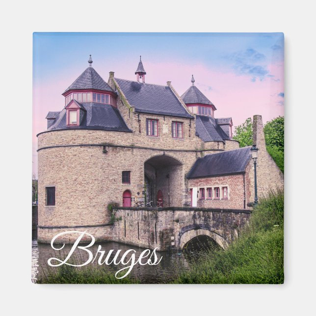 Historisches Stadttor in Brügge Magnet (Vorne)