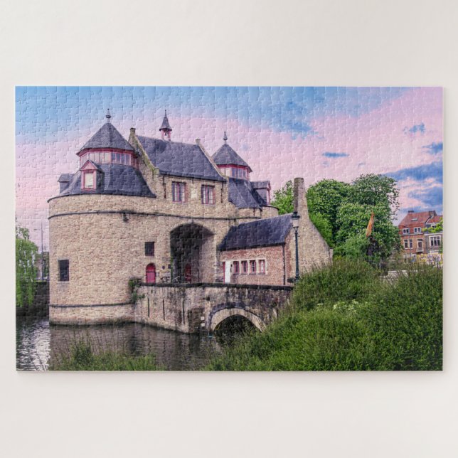 Historisches Stadttor in Brügge Puzzle (Horizontal)