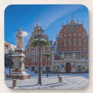 Historisches Stadtzentrum in Riga, Lettland Getränkeuntersetzer