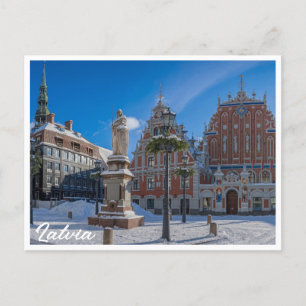 Historisches Stadtzentrum von Riga, Lettland Postkarte