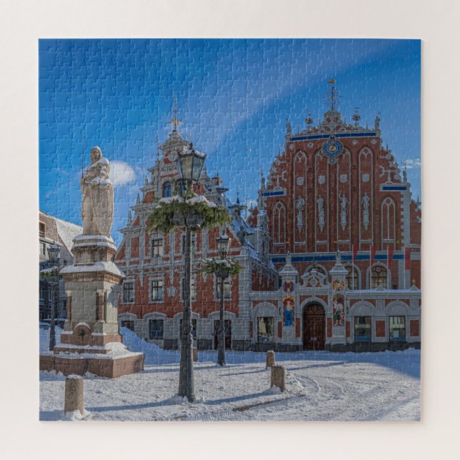 Historisches Stadtzentrum von Riga, Lettland Puzzle (Vertikal)