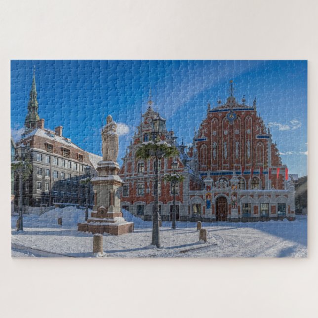 Historisches Stadtzentrum von Riga, Lettland Puzzle (Horizontal)