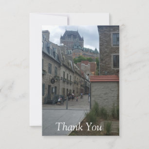 Historisches Viertel in Quebec-Stadt Dankeskarte
