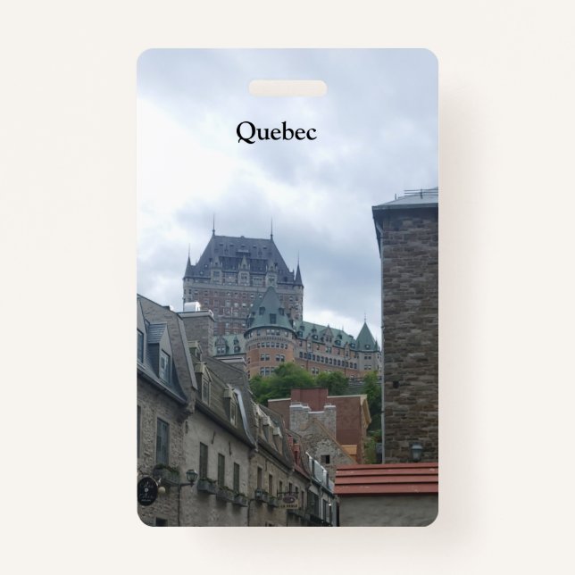 Historisches Viertel von Quebec City Ausweis (Vorderseite)
