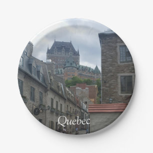 Historisches Viertel von Quebec City Pappteller
