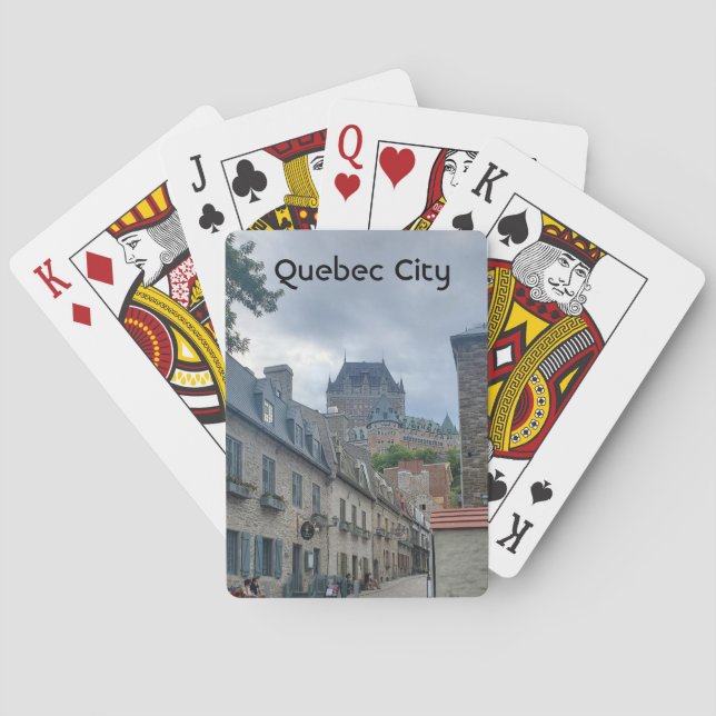 Historisches Viertel von Quebec City Spielkarten (Rückseite)