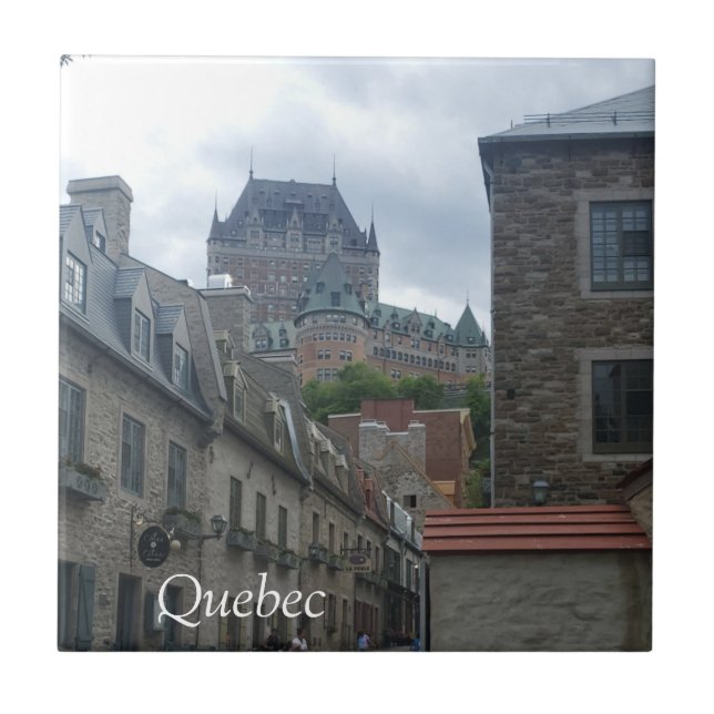 Historisches Viertel von Quebec Fliese (Vorderseite)