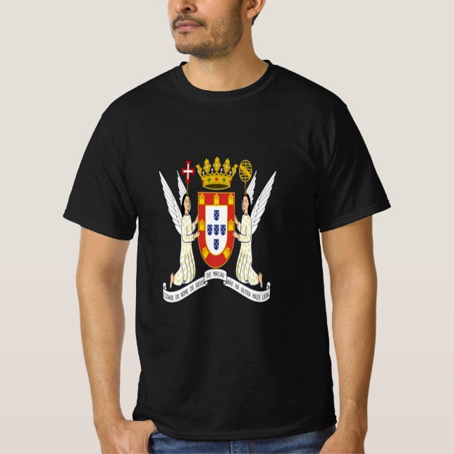 Historisches Wappen von Macau T-Shirt (Vorderseite)