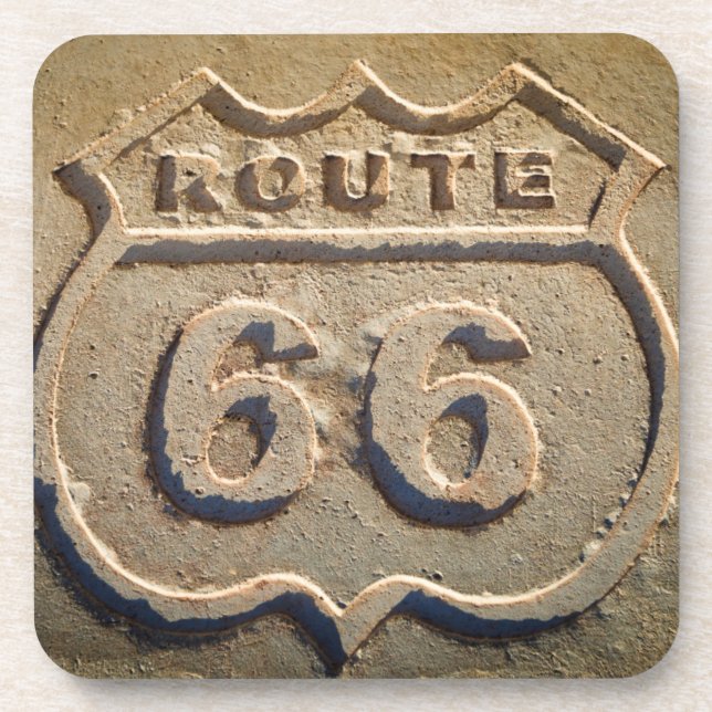Historisches Zeichen des Weges 66, Arizona Getränkeuntersetzer (Vorderseite)