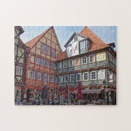 Historisches Zentrum, Hannoversch-Münden, Deutschl Puzzle