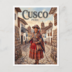 Historisches Zentrum von Cusco Peru Postkarte