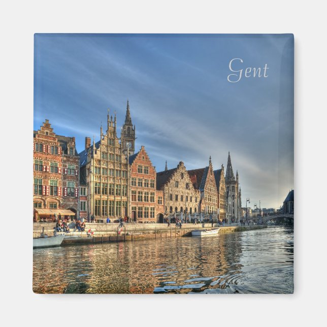 Historisches Zentrum von Gent, Belgien Magnet (Vorne)