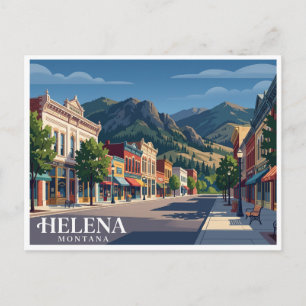 Historisches Zentrum von Helena, Montana Postkarte