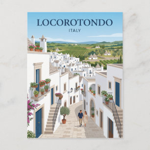 Historisches Zentrum von Locorotondo Italien Postkarte
