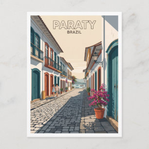 Historisches Zentrum von Paraty Brasilien Reiseand Postkarte