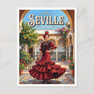 Historisches Zentrum von Sevilla Spanien Postkarte