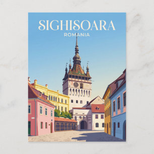 Historisches Zentrum von Sighisoara Rumänien Postkarte