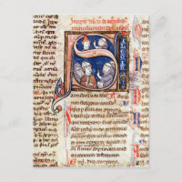 Historisierte erste 'S' mit Papst Gregory