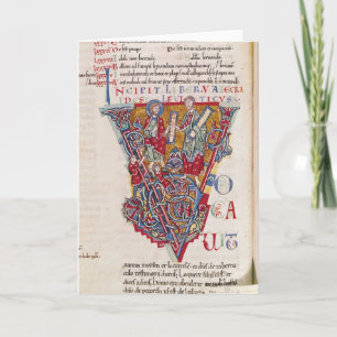 Historisierte erste 'V' mit einer Szene