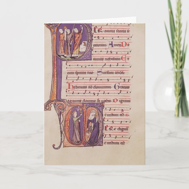 Historisierte Initialen "P" (Vorderseite)